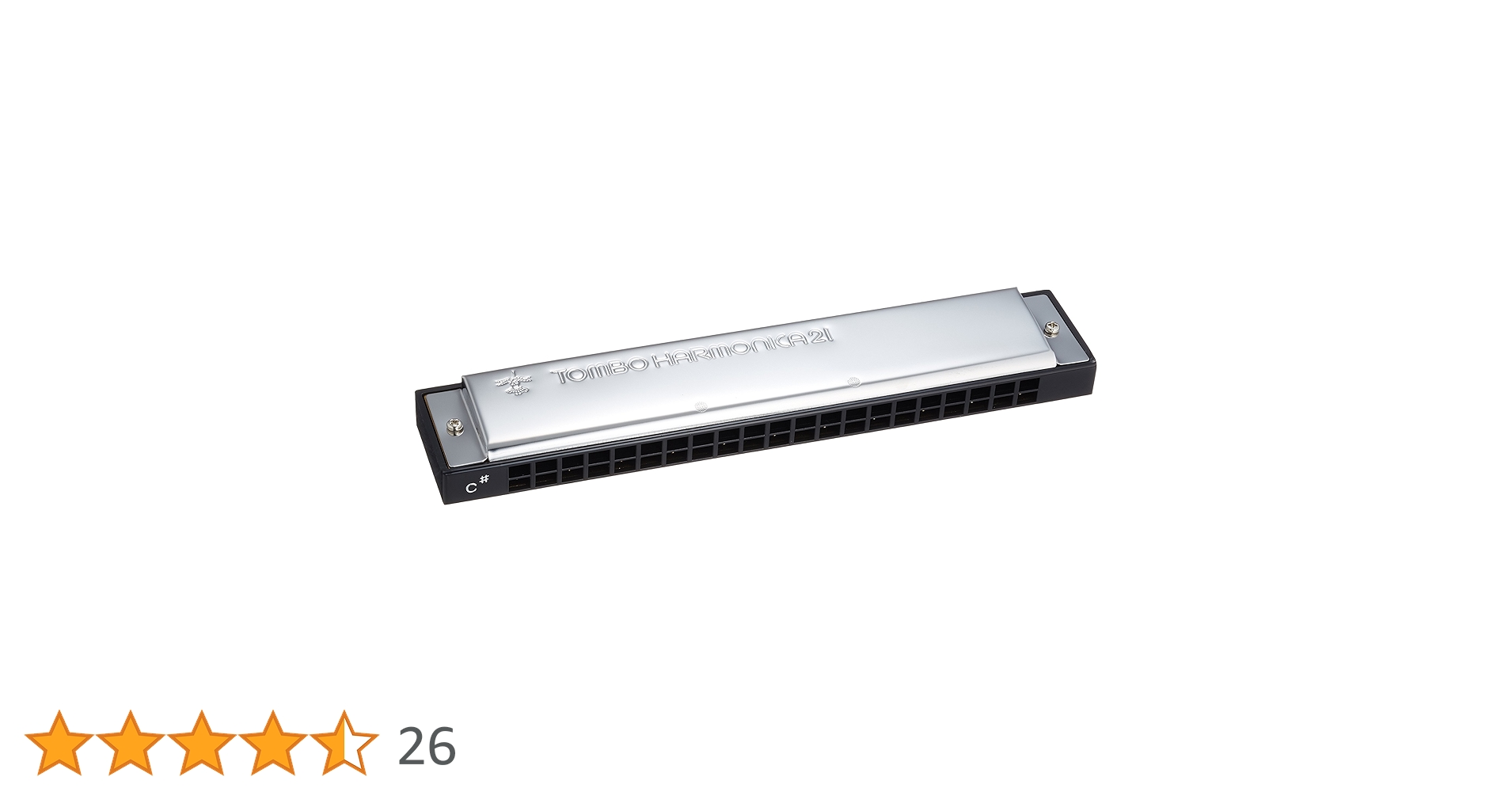 Amazon | TOMBO 複音ハーモニカ C#調 トンボバンド 21穴 3121